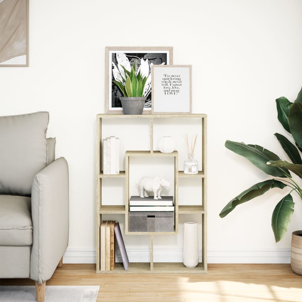 vidaXL Bibliotecă, stejar sonoma, 63x20x90 cm, lemn prelucrat vidaXL Bibliotecă, stejar sonoma, 63x20x90 cm, lemn prelucrat