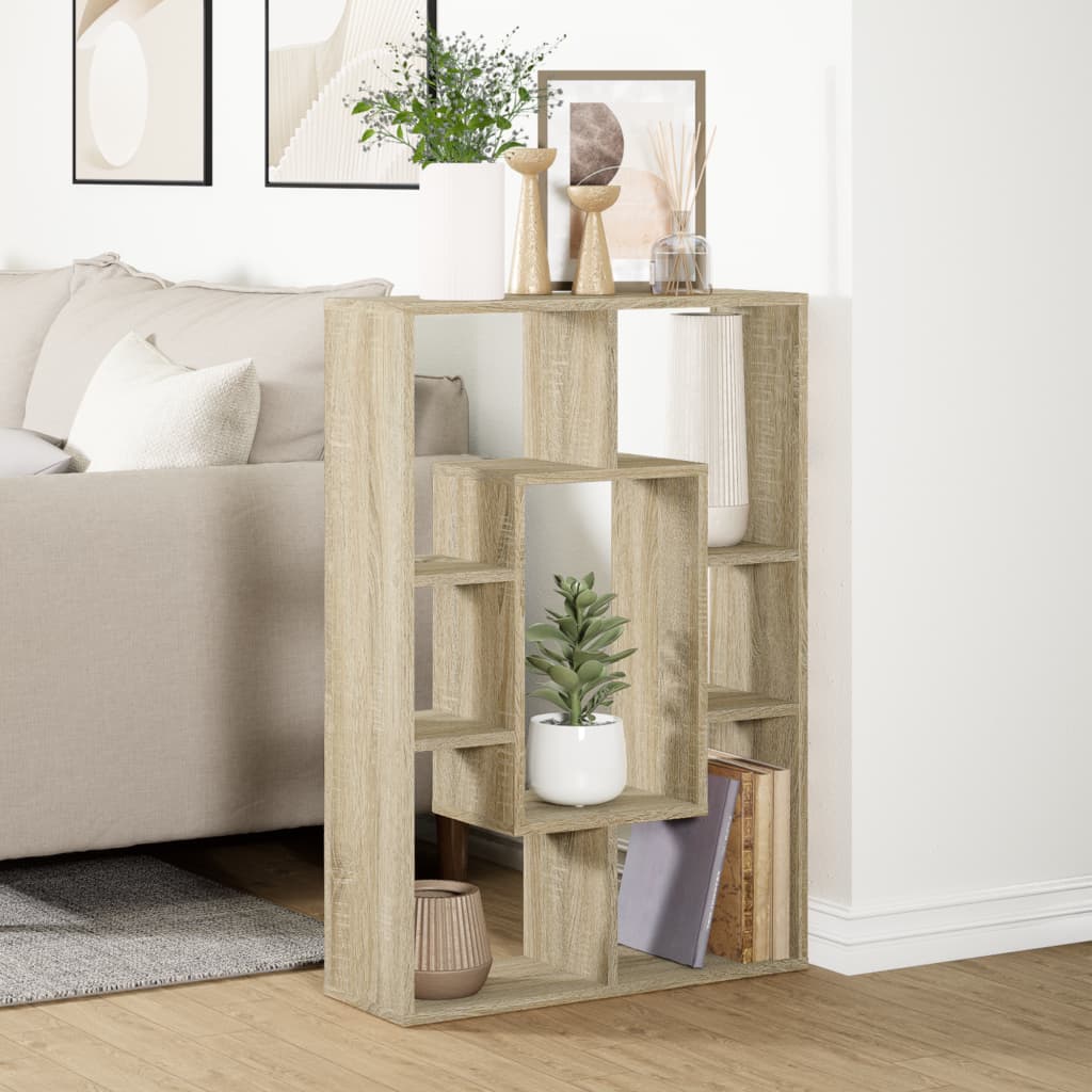 vidaXL Bibliotecă, stejar sonoma, 63x20x90 cm, lemn prelucrat vidaXL Bibliotecă, stejar sonoma, 63x20x90 cm, lemn prelucrat
