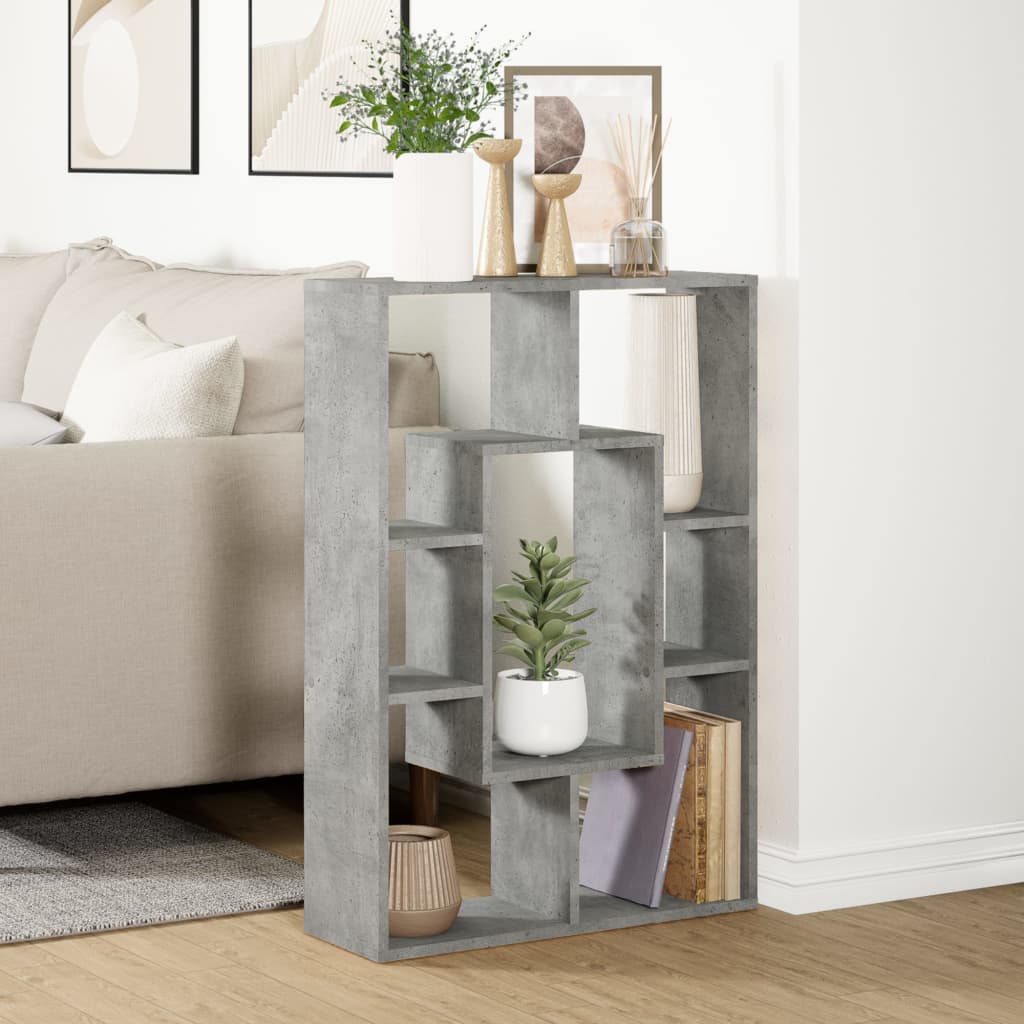 vidaXL Bibliotecă, gri beton, 63x20x90 cm, lemn prelucrat vidaXL Bibliotecă, gri beton, 63x20x90 cm, lemn prelucrat