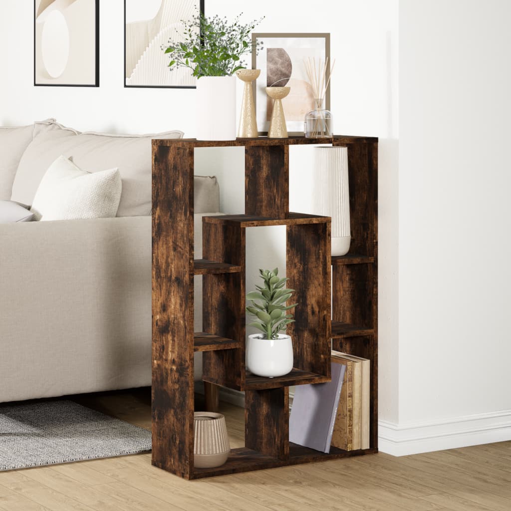 vidaXL Bibliotecă, stejar fumuriu, 63x20x90 cm, lemn prelucrat vidaXL Bibliotecă, stejar fumuriu, 63x20x90 cm, lemn prelucrat