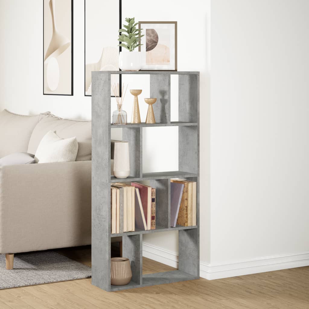vidaXL Bibliotecă, gri beton, 60x20x120 cm, lemn prelucrat vidaXL Bibliotecă, gri beton, 60x20x120 cm, lemn prelucrat