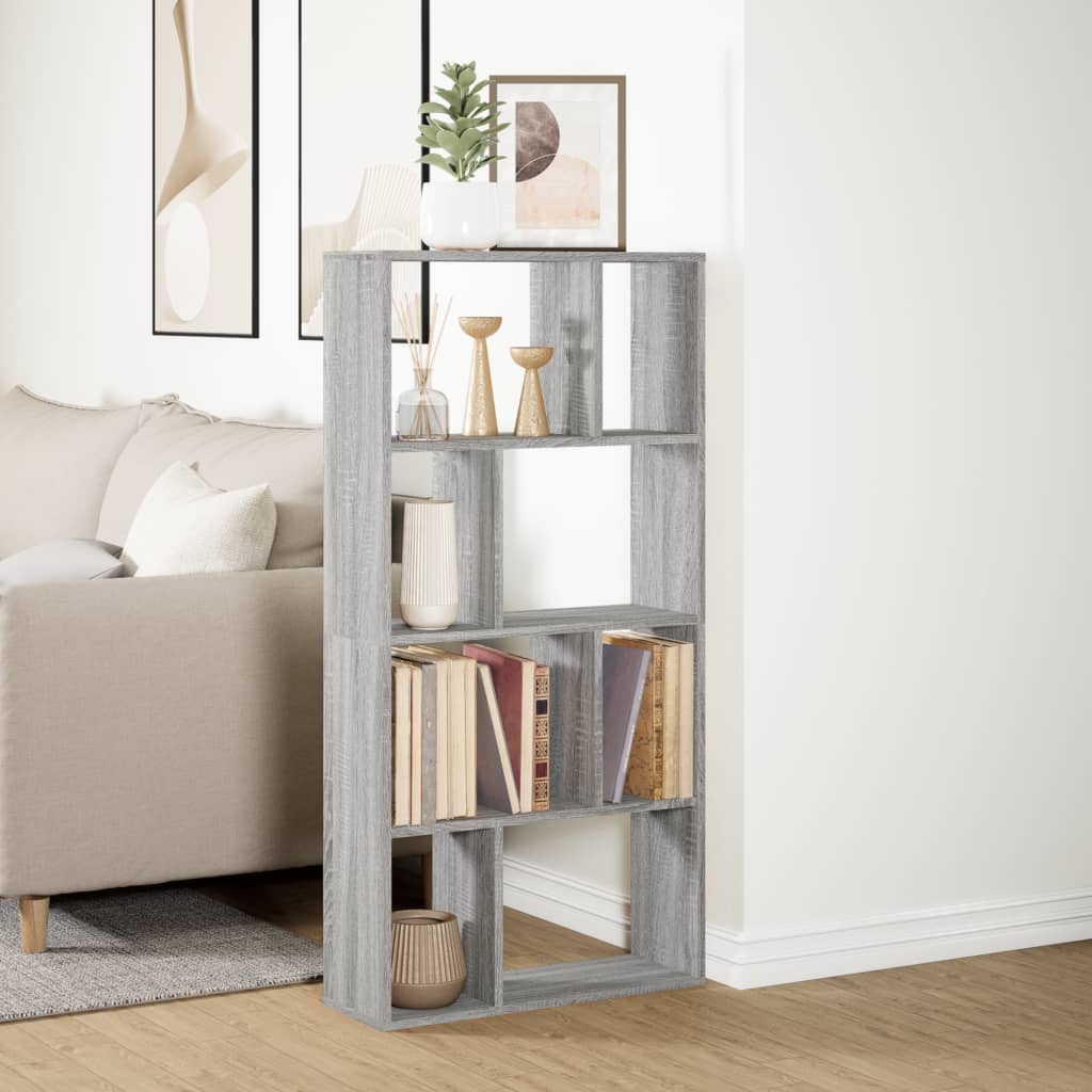 vidaXL Bibliotecă, gri sonoma, 60x20x120 cm, lemn prelucrat