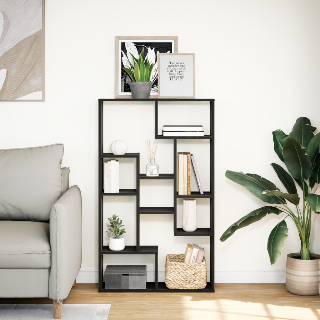 vidaXL Bibliotecă, negru, 72x20x120 cm, lemn prelucrat vidaXL Bibliotecă, negru, 72x20x120 cm, lemn prelucrat