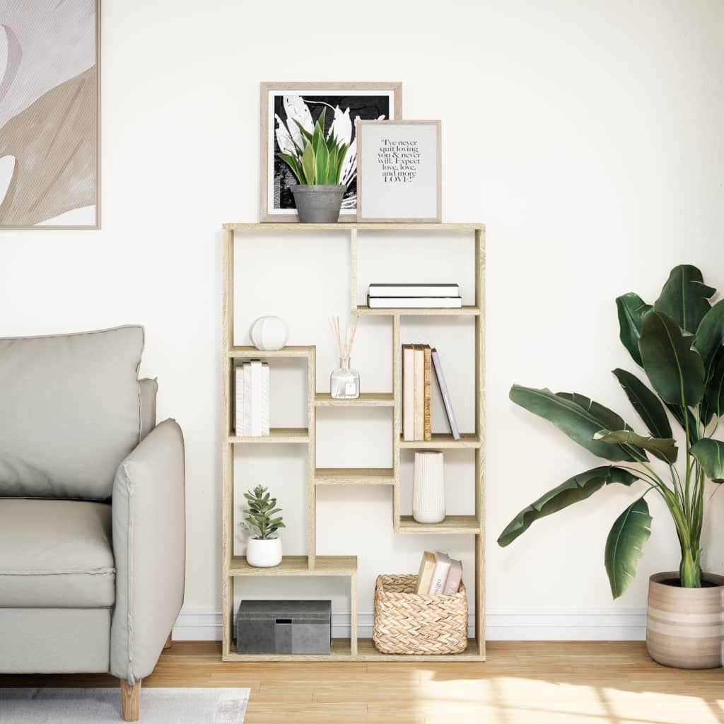 vidaXL Bibliotecă, stejar sonoma, 72x20x120 cm, lemn prelucrat vidaXL Bibliotecă, stejar sonoma, 72x20x120 cm, lemn prelucrat