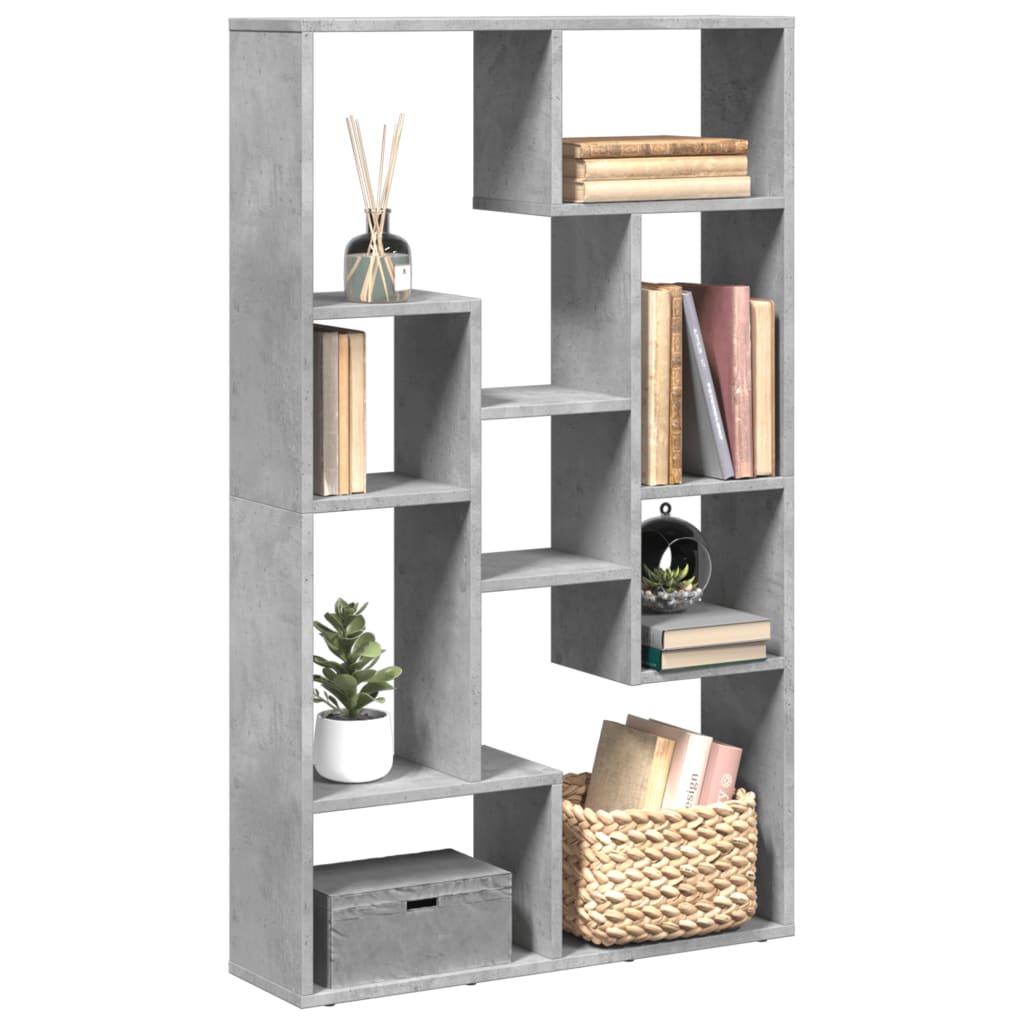 vidaXL Bibliotecă, gri beton, 72x20x120 cm, lemn prelucrat vidaXL Bibliotecă, gri beton, 72x20x120 cm, lemn prelucrat