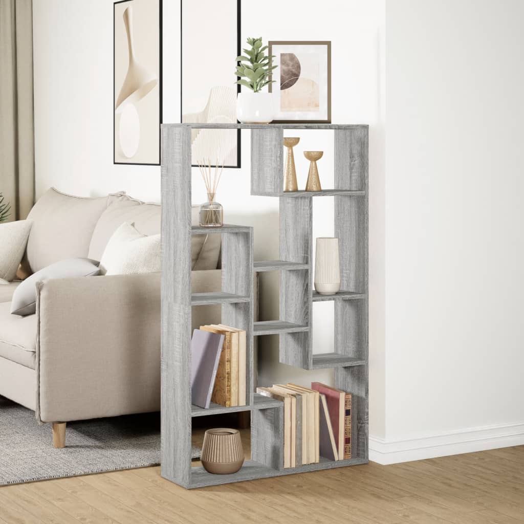 vidaXL Bibliotecă, gri sonoma, 72x20x120 cm, lemn prelucrat vidaXL Bibliotecă, gri sonoma, 72x20x120 cm, lemn prelucrat