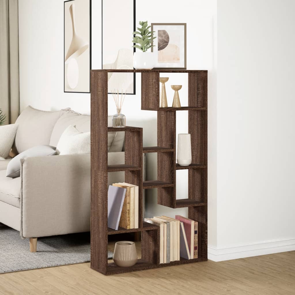 vidaXL Bibliotecă, stejar maro, 72x20x120 cm, lemn prelucrat vidaXL Bibliotecă, stejar maro, 72x20x120 cm, lemn prelucrat