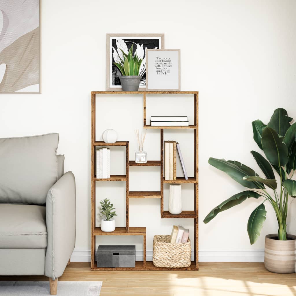 vidaXL Bibliotecă, lemn vechi, 72x20x120 cm, lemn prelucrat vidaXL Bibliotecă, lemn vechi, 72x20x120 cm, lemn prelucrat