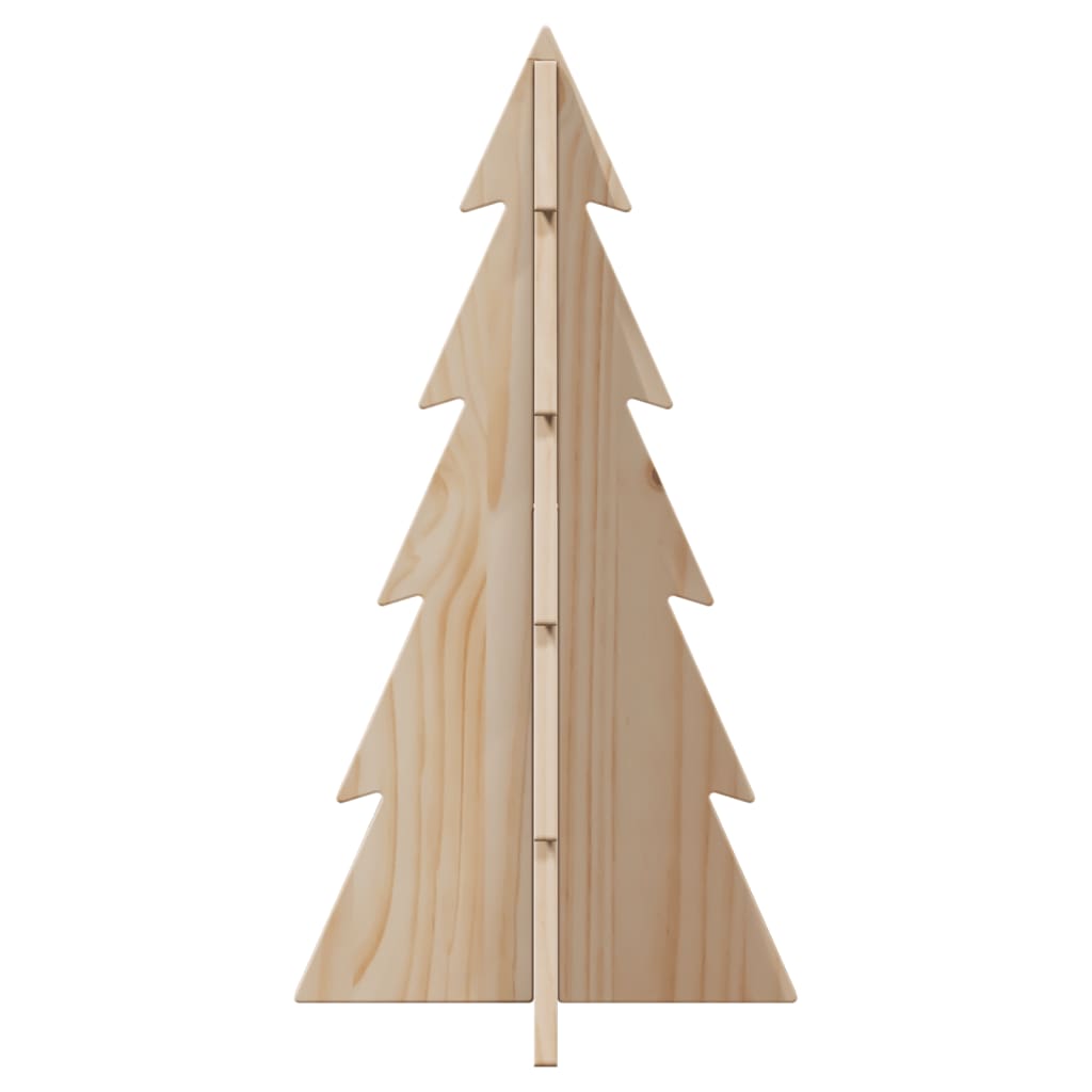 vidaXL Brad de Crăciun decorativ, 59,5 cm, lemn de pin masiv