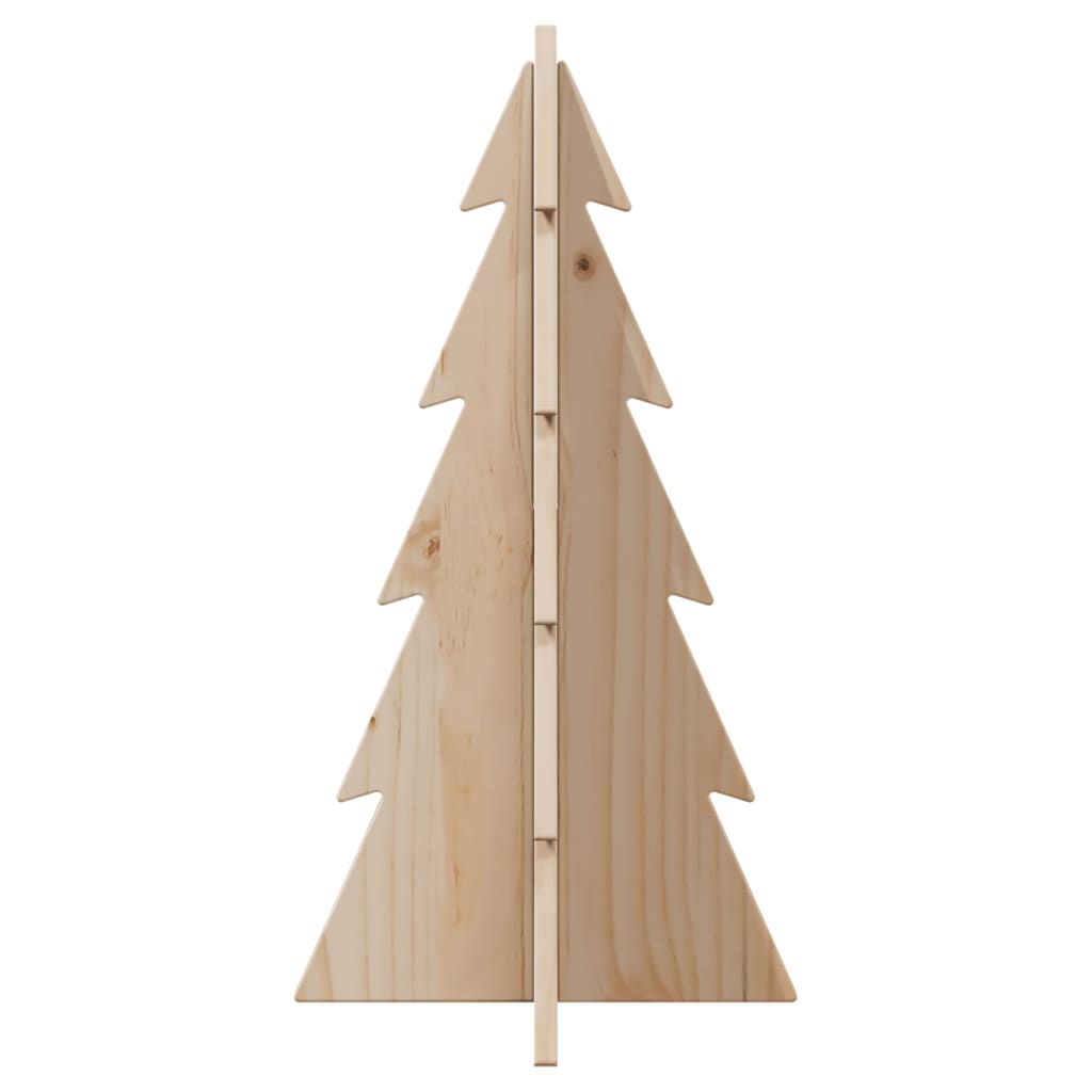 vidaXL Brad de Crăciun decorativ, 59,5 cm, lemn de pin masiv