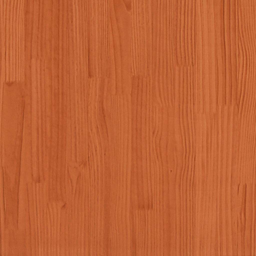 vidaXL Brad de Crăciun decorativ, maro ceruit, 112 cm, lemn pin masiv vidaXL Brad de Crăciun decorativ, maro ceruit, 112 cm, lemn pin masiv