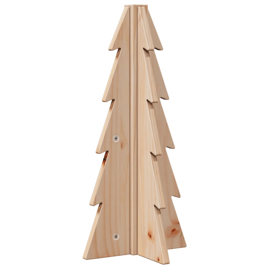 vidaXL Brad de Crăciun din lemn decorativ, 49 cm, lemn de pin masiv vidaXL Brad de Crăciun din lemn decorativ, 49 cm, lemn de pin masiv