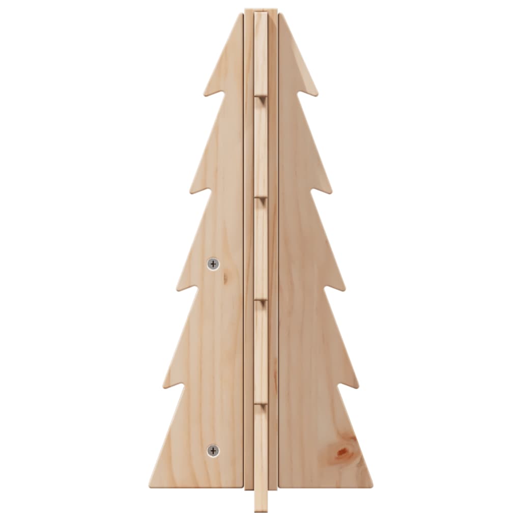 vidaXL Brad de Crăciun din lemn decorativ, 49 cm, lemn de pin masiv vidaXL Brad de Crăciun din lemn decorativ, 49 cm, lemn de pin masiv