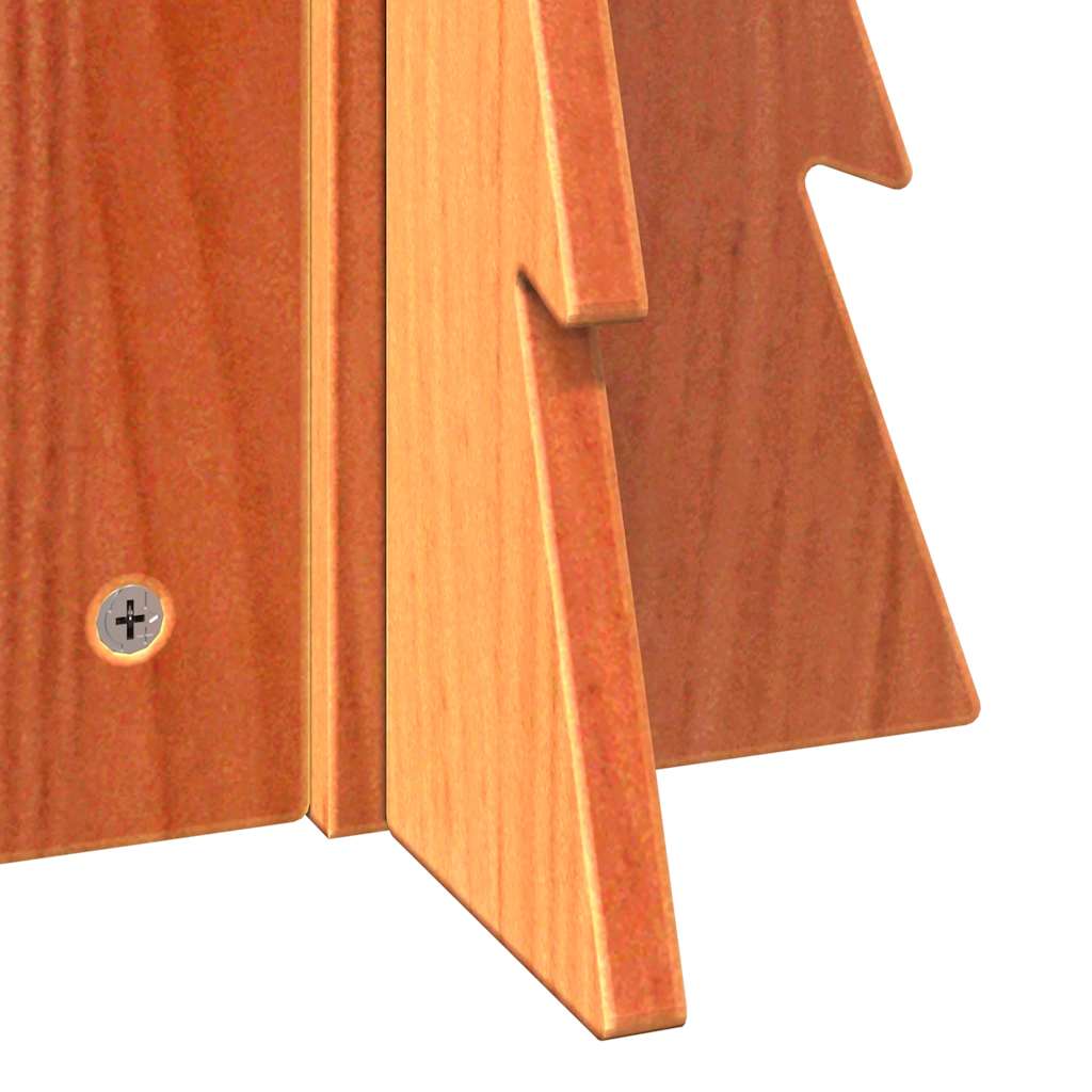 vidaXL Brad de Crăciun decorativ, maro ceruit, 49 cm, lemn pin masiv vidaXL Brad de Crăciun decorativ, maro ceruit, 49 cm, lemn pin masiv