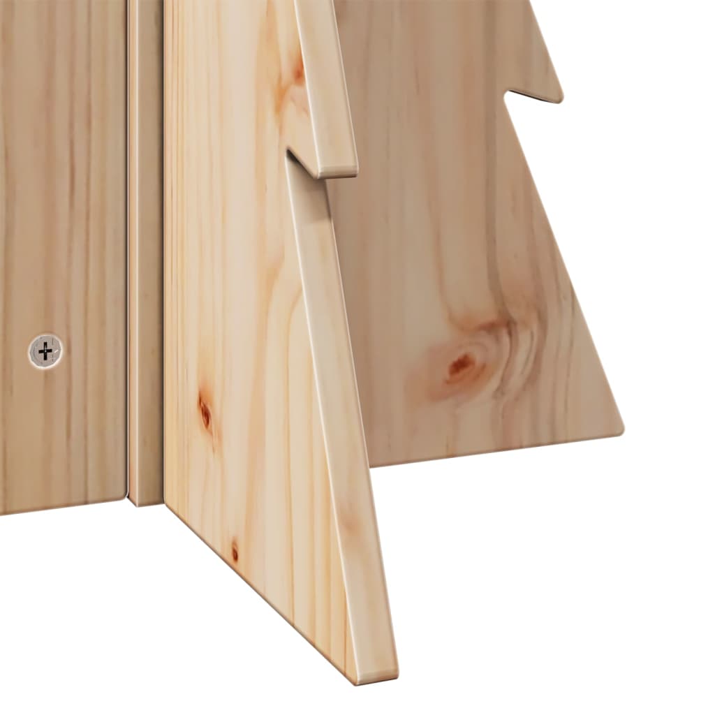 vidaXL Brad de Crăciun decorativ, 69,5 cm, lemn de pin masiv vidaXL Brad de Crăciun decorativ, 69,5 cm, lemn de pin masiv