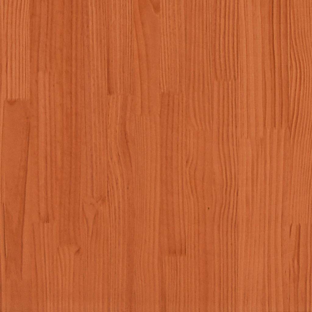 vidaXL Brad de Crăciun decorativ, maro ceruit, 69,5 cm, lemn pin masiv vidaXL Brad de Crăciun decorativ, maro ceruit, 69,5 cm, lemn pin masiv
