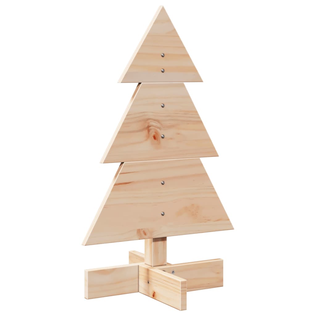 vidaXL Brad de Crăciun din lemn decorativ, 60 cm, lemn de pin masiv vidaXL Brad de Crăciun din lemn decorativ, 60 cm, lemn de pin masiv