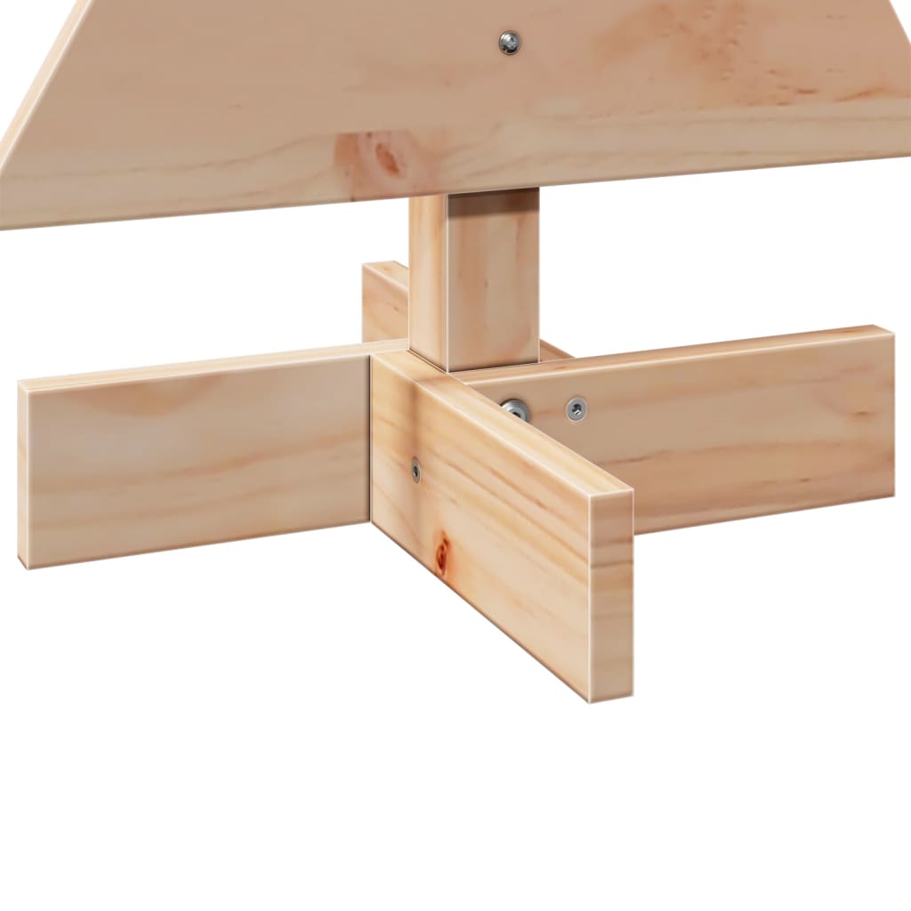vidaXL Brad de Crăciun din lemn decorativ, 60 cm, lemn de pin masiv vidaXL Brad de Crăciun din lemn decorativ, 60 cm, lemn de pin masiv