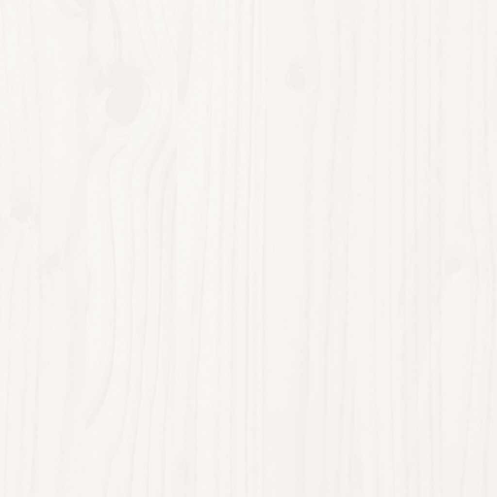 vidaXL Brad de Crăciun decorativ, alb, 80 cm, lemn de pin masiv
