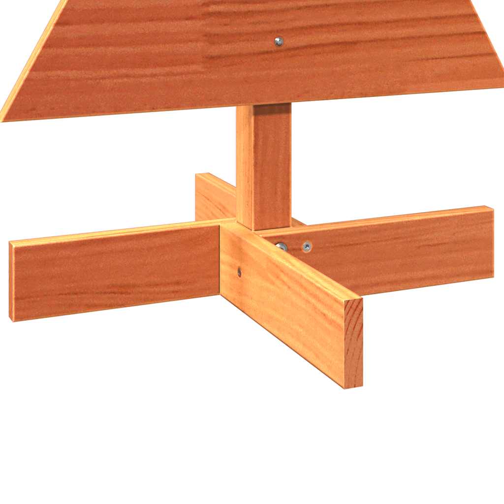 vidaXL Brad de Crăciun decorativ, maro ceruit, 80 cm, lemn pin masiv vidaXL Brad de Crăciun decorativ, maro ceruit, 80 cm, lemn pin masiv