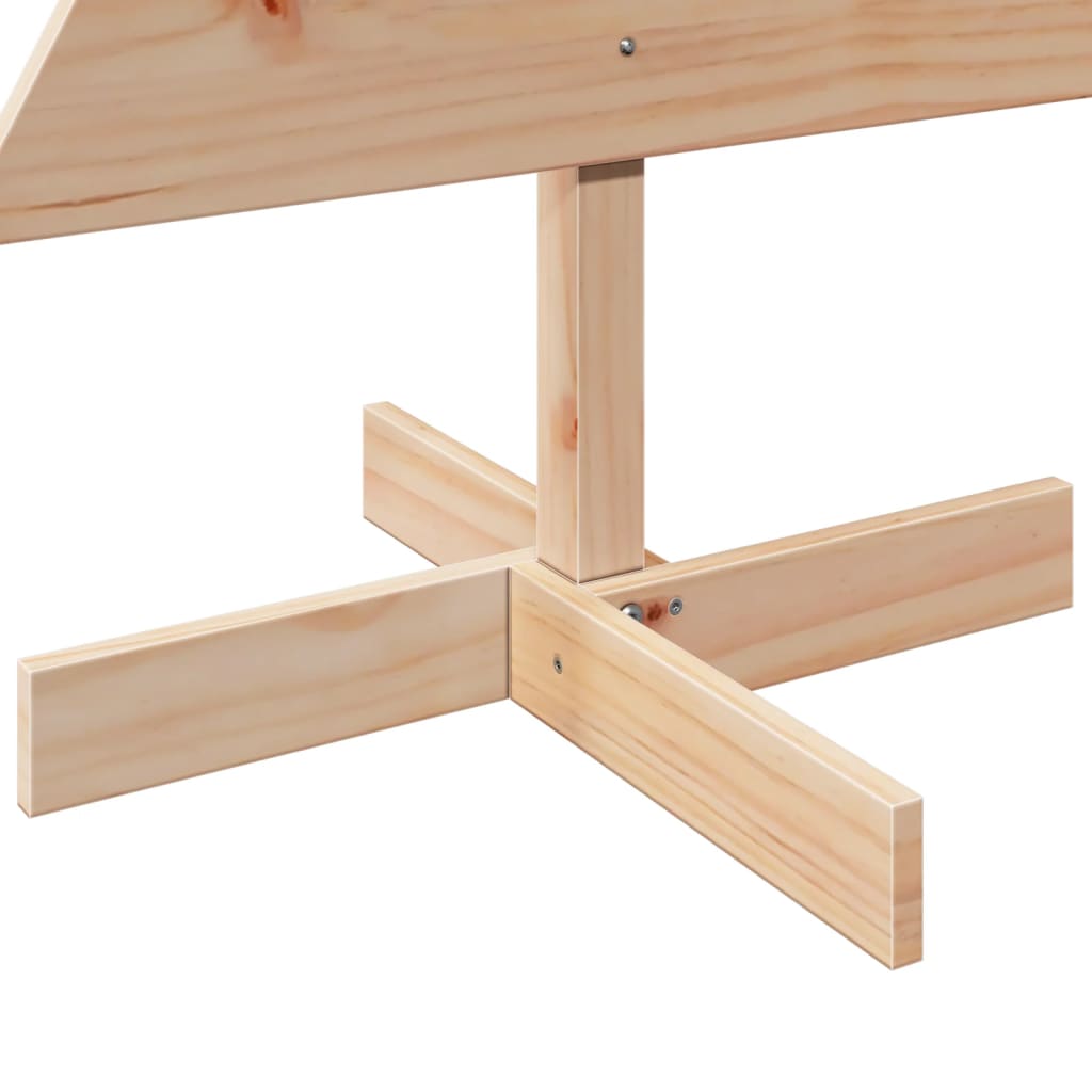 vidaXL Brad de Crăciun din lemn decorativ, 120 cm, lemn de pin masiv vidaXL Brad de Crăciun din lemn decorativ, 120 cm, lemn de pin masiv