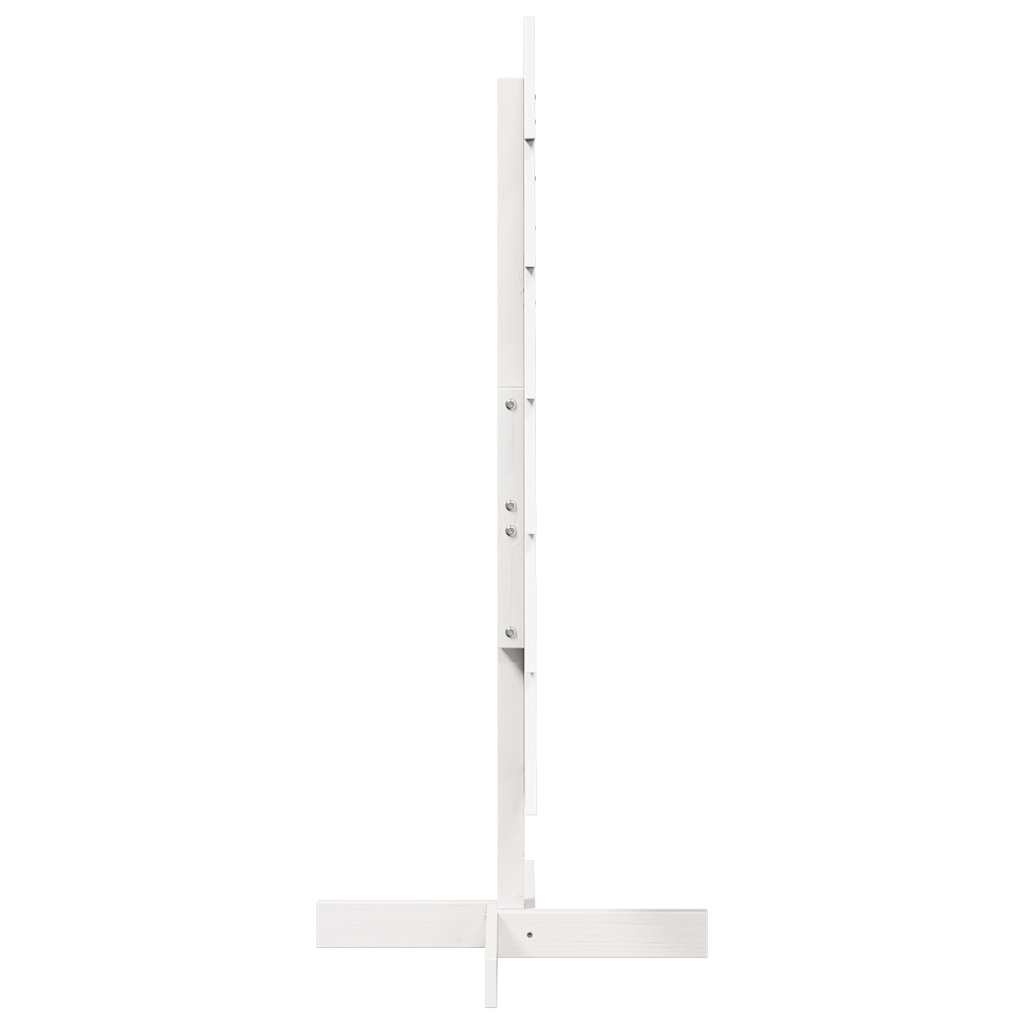 vidaXL Brad de Crăciun decorativ, alb, 120 cm, lemn de pin masiv vidaXL Brad de Crăciun decorativ, alb, 120 cm, lemn de pin masiv