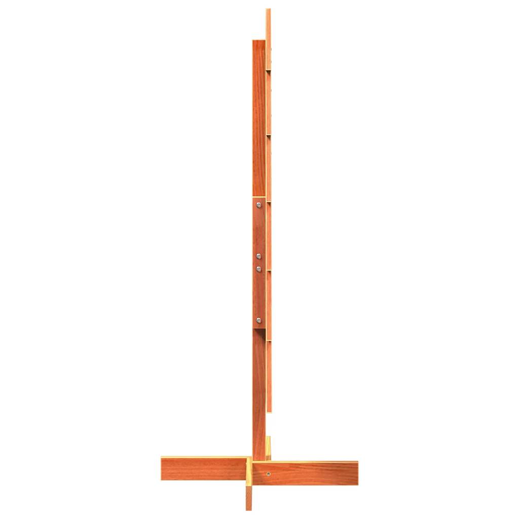 vidaXL Brad de Crăciun decorativ, maro ceruit, 120 cm, lemn pin masiv vidaXL Brad de Crăciun decorativ, maro ceruit, 120 cm, lemn pin masiv