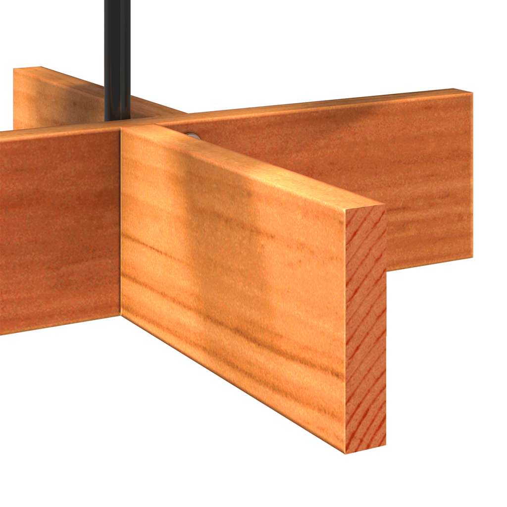vidaXL Brad de Crăciun decorativ, maro ceruit, 80 cm, lemn pin masiv vidaXL Brad de Crăciun decorativ, maro ceruit, 80 cm, lemn pin masiv