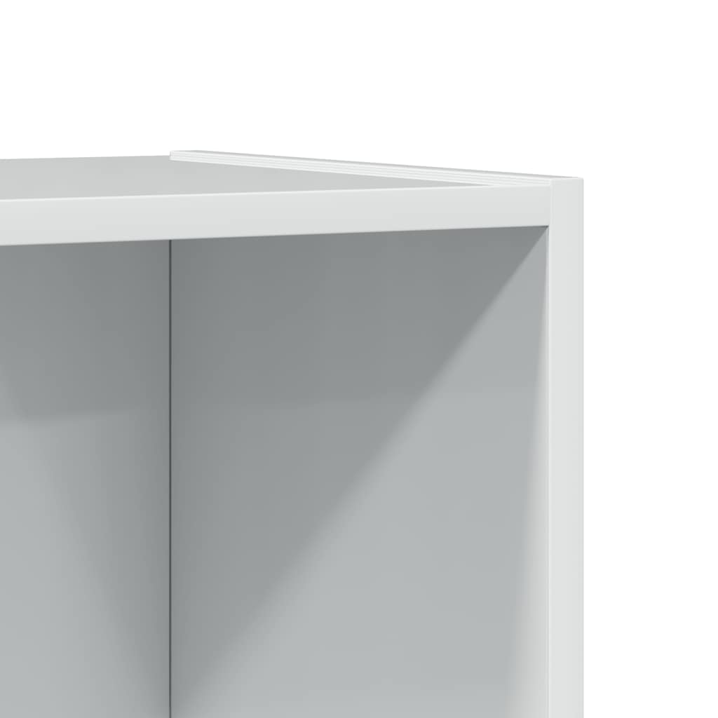 vidaXL Bibliotecă, alb extralucios, 60x24x143 cm, lemn prelucrat vidaXL Bibliotecă, alb extralucios, 60x24x143 cm, lemn prelucrat
