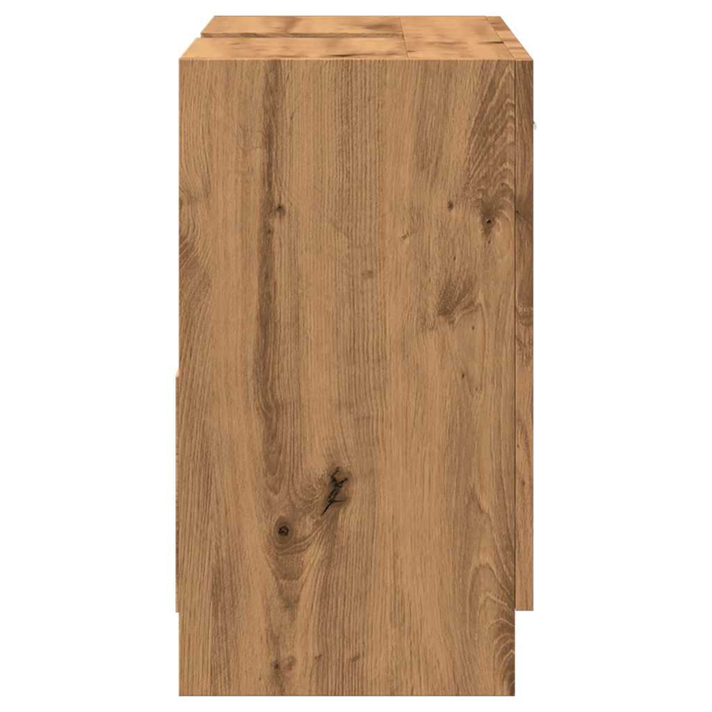 vidaXL Dulap chiuvetă, stejar artizanal, 63x30x54 cm, lemn prelucrat
