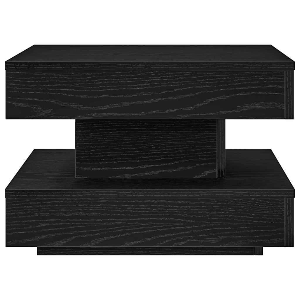 vidaXL Măsuță cafea rotativă 360 grade, negru 50x50x34,5 cm vidaXL Măsuță cafea rotativă 360 grade, negru 50x50x34,5 cm