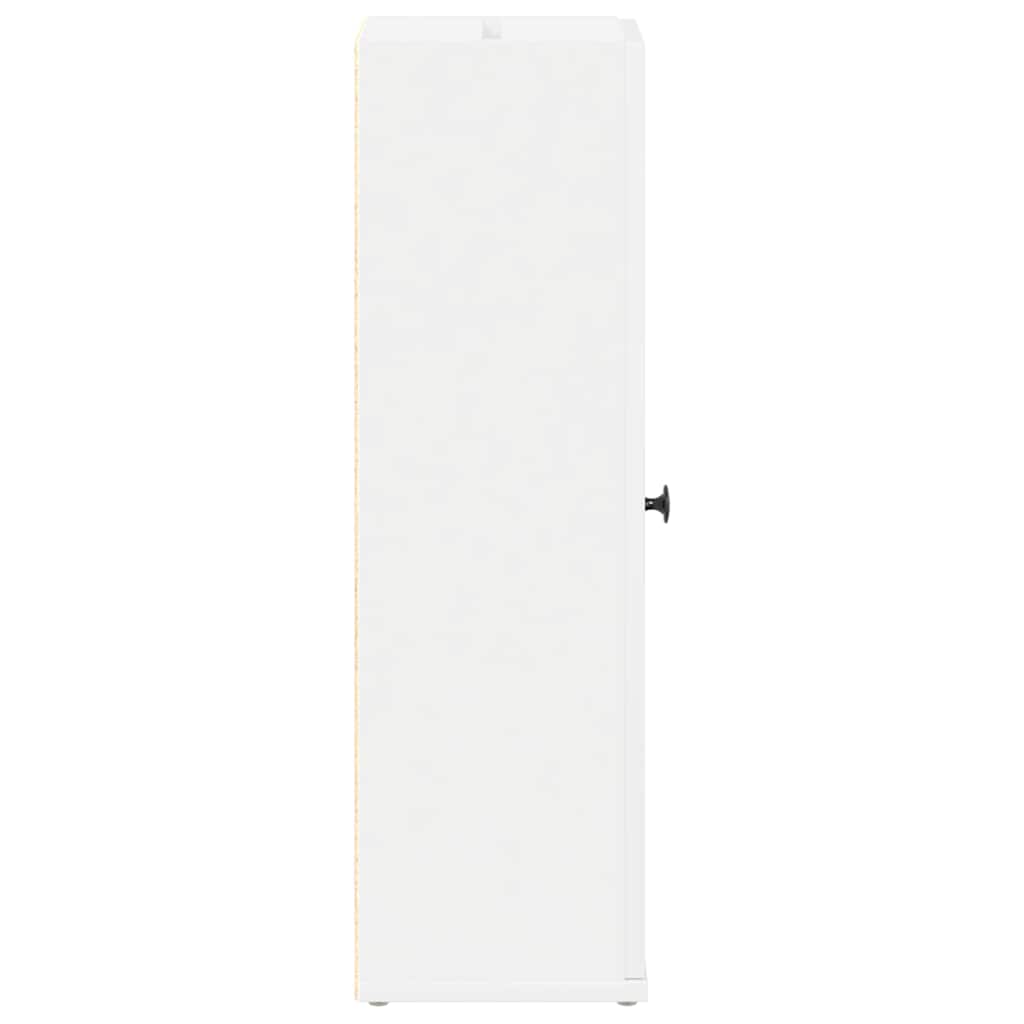 vidaXL Dulap de baie cu suport role, alb, 20,5x22x72 cm vidaXL Dulap de baie cu suport role, alb, 20,5x22x72 cm