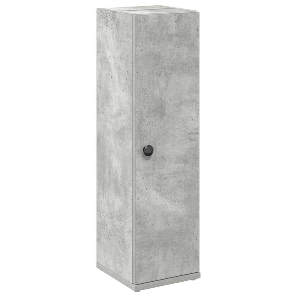 vidaXL Dulap de baie cu suport role, gri beton, 20,5x22x72 cm vidaXL Dulap de baie cu suport role, gri beton, 20,5x22x72 cm