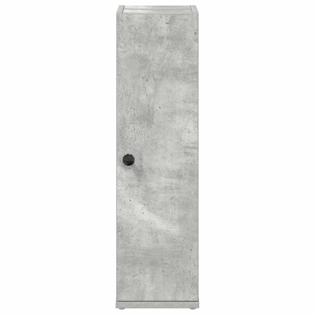 vidaXL Dulap de baie cu suport role, gri beton, 20,5x22x72 cm vidaXL Dulap de baie cu suport role, gri beton, 20,5x22x72 cm