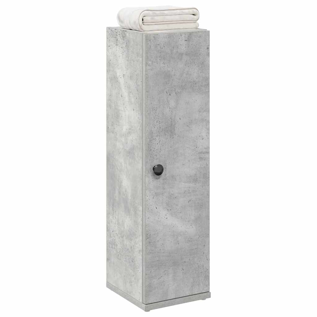 vidaXL Dulap de baie cu suport role, gri beton, 20,5x22x72 cm vidaXL Dulap de baie cu suport role, gri beton, 20,5x22x72 cm