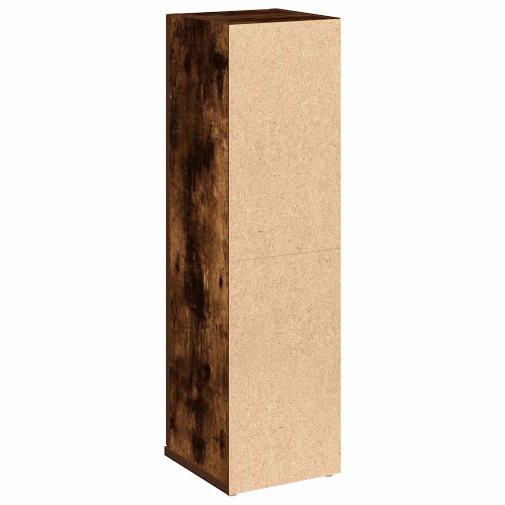 vidaXL Dulap de baie cu suport role, stejar fumuriu, 20,5x22x72 cm
