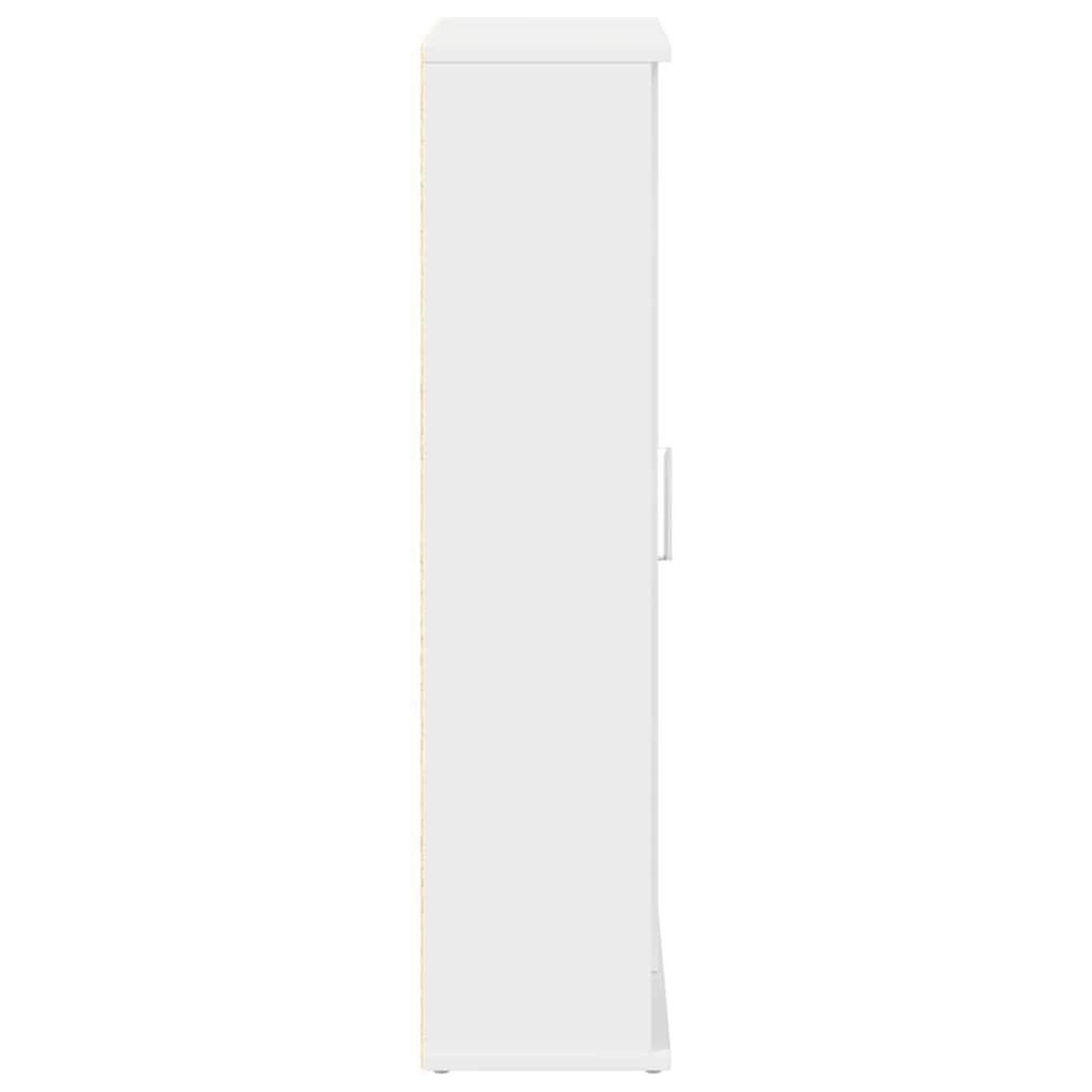 vidaXL Dulap de baie cu suport role, alb, 39x22x90 cm vidaXL Dulap de baie cu suport role, alb, 39x22x90 cm