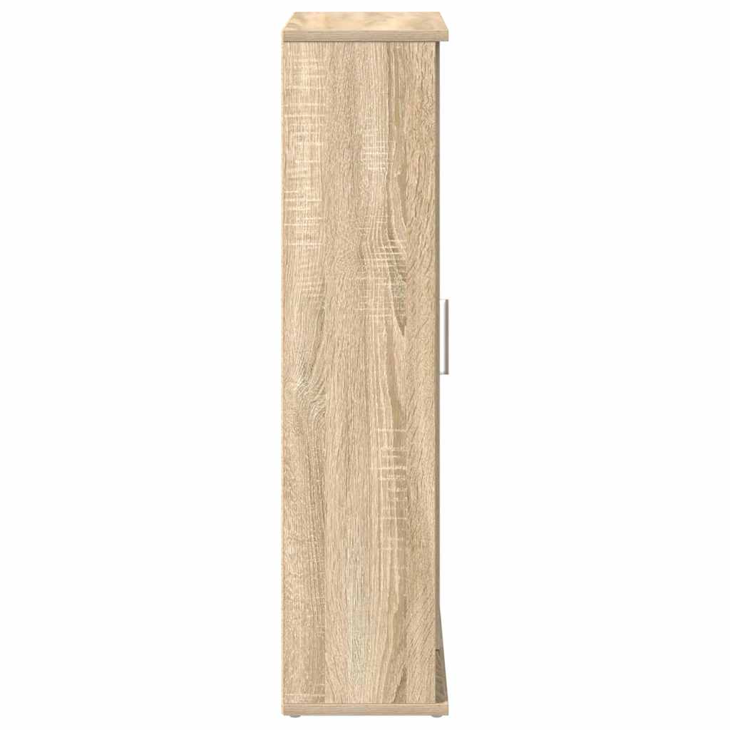 vidaXL Dulap de baie cu suport role, stejar sonoma, 39x22x90 cm vidaXL Dulap de baie cu suport role, stejar sonoma, 39x22x90 cm