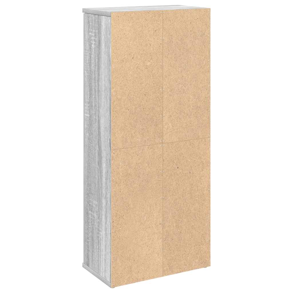 vidaXL Dulap de baie cu suport role, sonoma gri, 39x22x90 cm