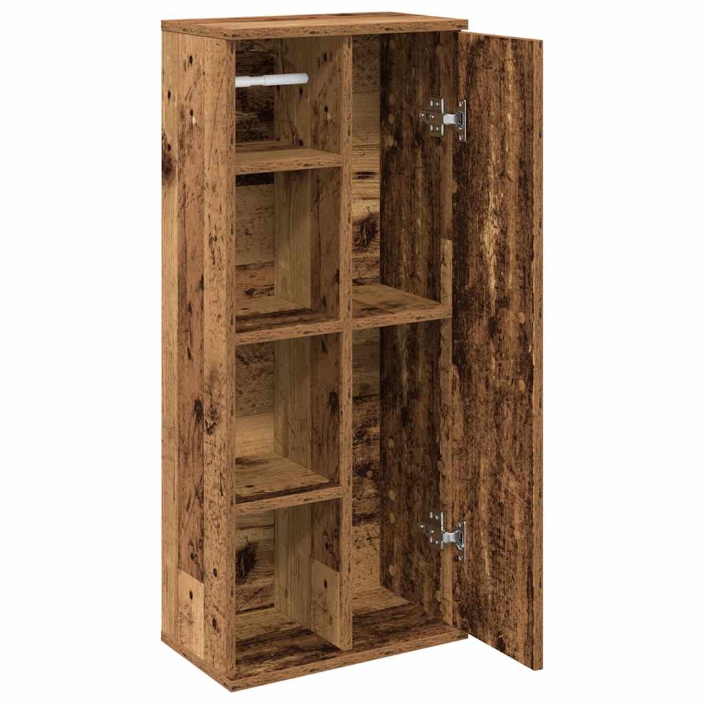 vidaXL Dulap de baie cu suport role, lemn vechi, 39x22x90 cm vidaXL Dulap de baie cu suport role, lemn vechi, 39x22x90 cm