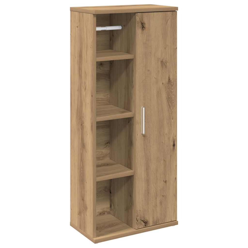 vidaXL Dulap de baie cu suport role, stejar artizanal, 39x22x90 cm vidaXL Dulap de baie cu suport role, stejar artizanal, 39x22x90 cm