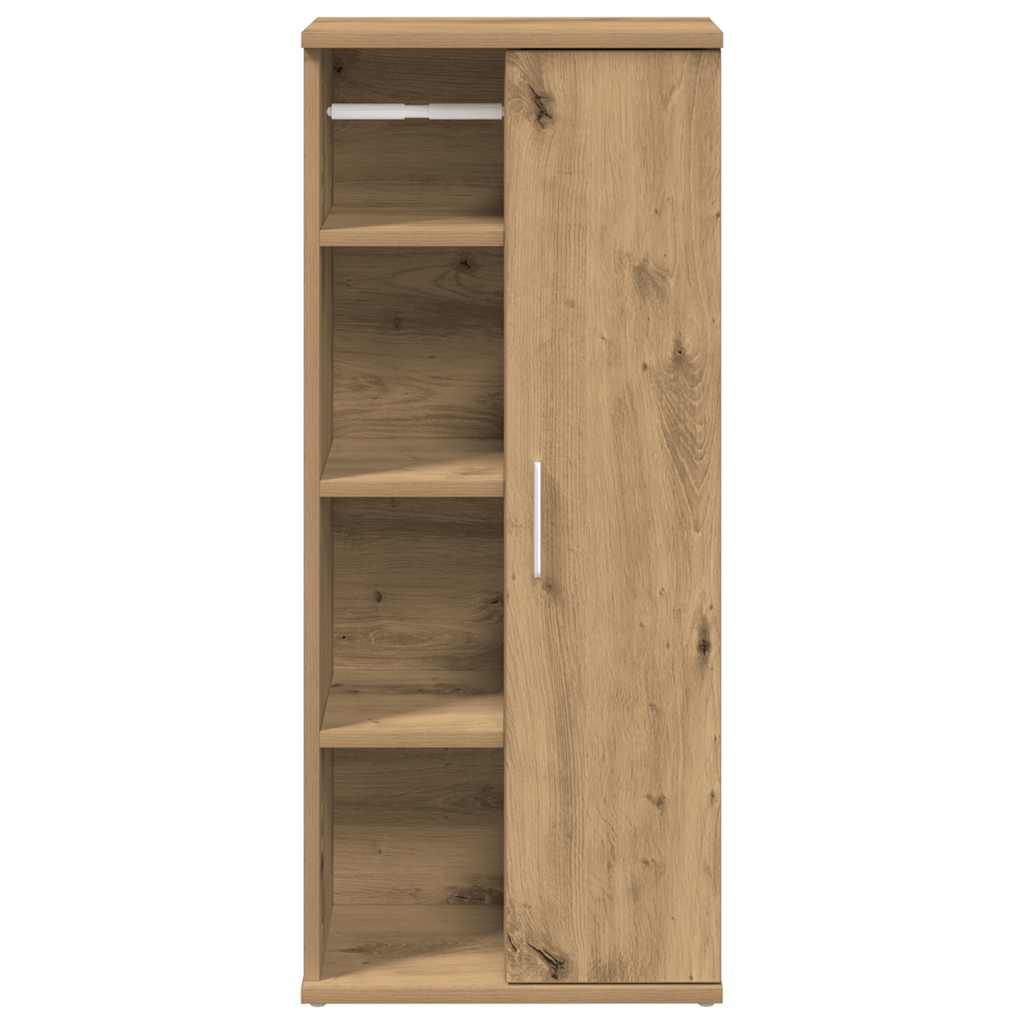 vidaXL Dulap de baie cu suport role, stejar artizanal, 39x22x90 cm vidaXL Dulap de baie cu suport role, stejar artizanal, 39x22x90 cm