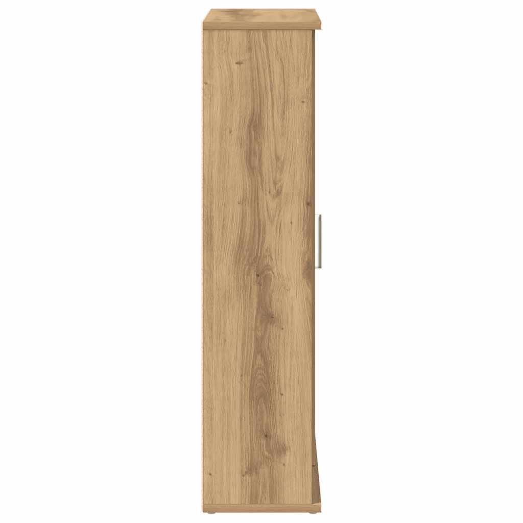 vidaXL Dulap de baie cu suport role, stejar artizanal, 39x22x90 cm vidaXL Dulap de baie cu suport role, stejar artizanal, 39x22x90 cm