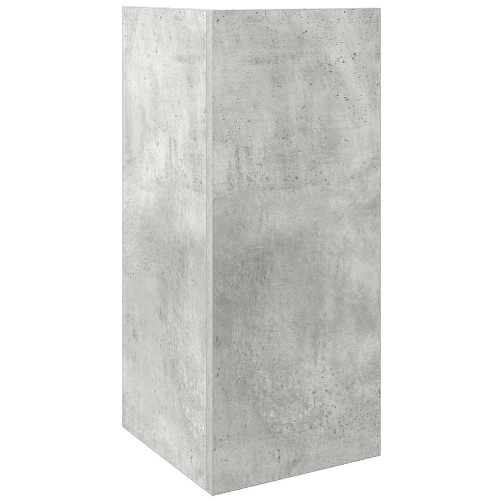 vidaXL Masă laterală cu poliță gri beton 25,5x27x60 cm