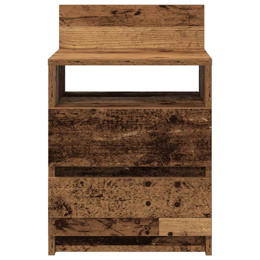 vidaXL Noptiera cu 2 sertare din lemn vechi 40x33x60 cm vidaXL Noptiera cu 2 sertare din lemn vechi 40x33x60 cm