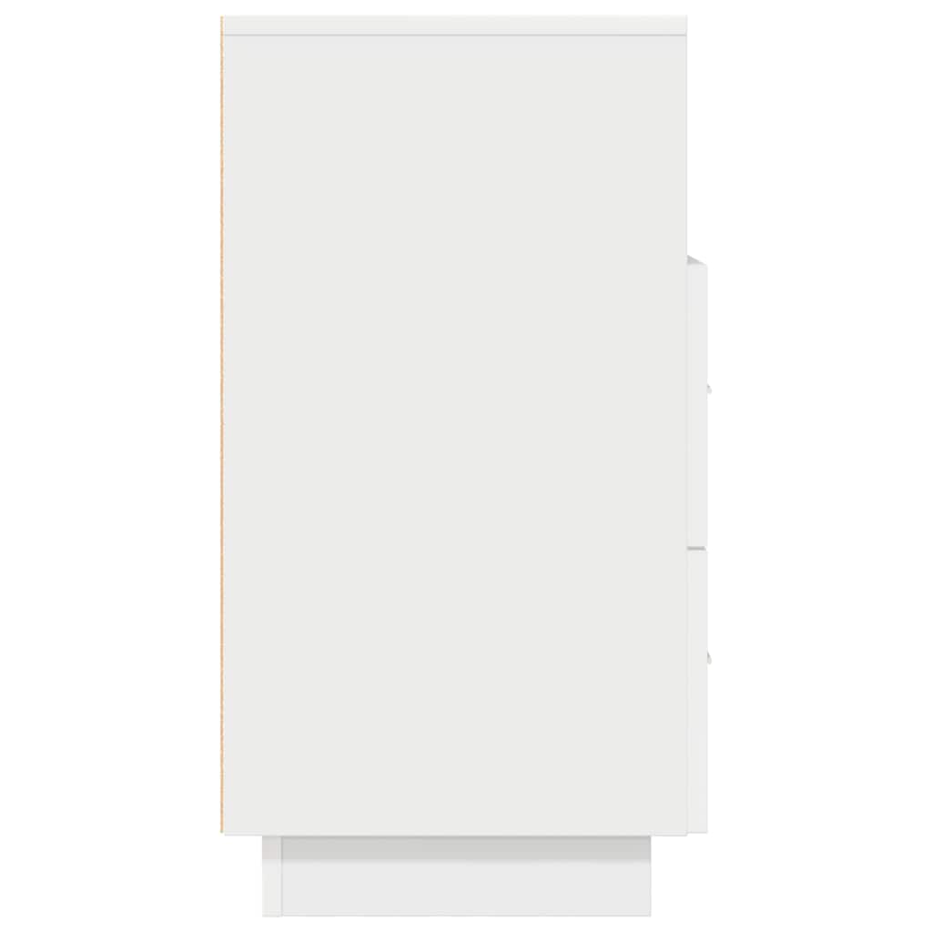 vidaXL Noptiera cu 2 sertare alb 36x36x68 cm