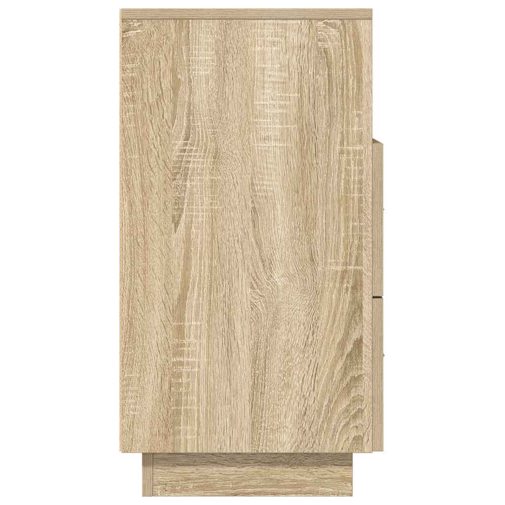 vidaXL Noptiera cu 2 sertare Stejar Sonoma 36x36x68 cm