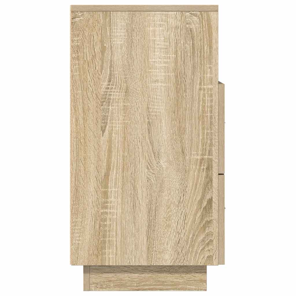 vidaXL Noptiere 2 buc cu 2 sertare Stejar Sonoma 36x36x68 cm