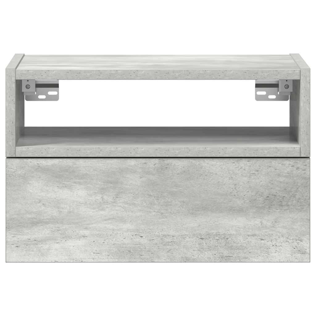 vidaXL Noptieră de perete, gri beton, 45x26x28,5 cm vidaXL Noptieră de perete, gri beton, 45x26x28,5 cm