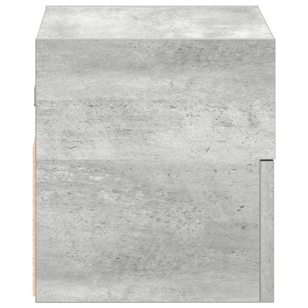 vidaXL Noptieră de perete, gri beton, 45x26x28,5 cm vidaXL Noptieră de perete, gri beton, 45x26x28,5 cm